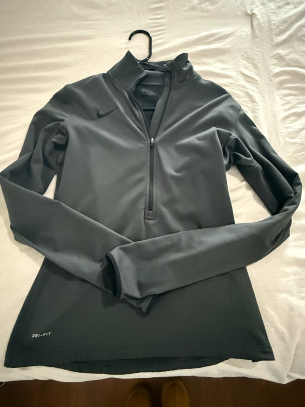 Nike Charcoal Gray Half-Zip Performance Pullover